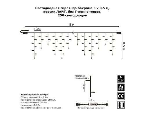 Бахрома световая [5 м] 1958 G05-1958