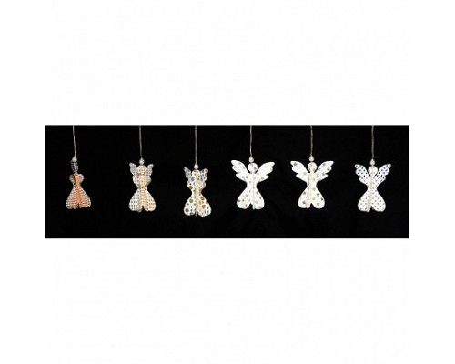 Набор из 6 елочных игрушек (26x6x10.5 см) Angels en_ny0067