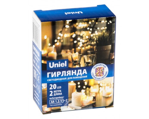 Гирлянда Нить [2 м] ULD-S0200-020/SСB/2AA MULTI IP20 DEW