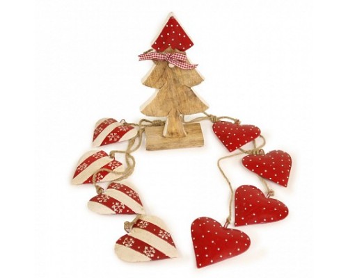 Елочная гирлянда (60x11 см) Christmas Hearts en_ny0006