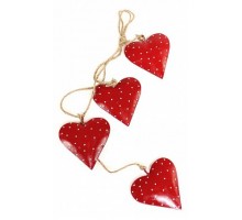 Елочная гирлянда (65x11 см) Red Hearts en_ny0035