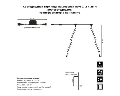 Гирлянда Супернить [50 м] 1755 G05-1755